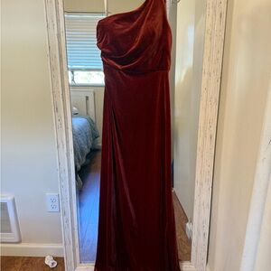 Azazie Rust Red Gown